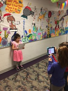 An app, Flipgrid, allows students to record videos about "how to" writing.